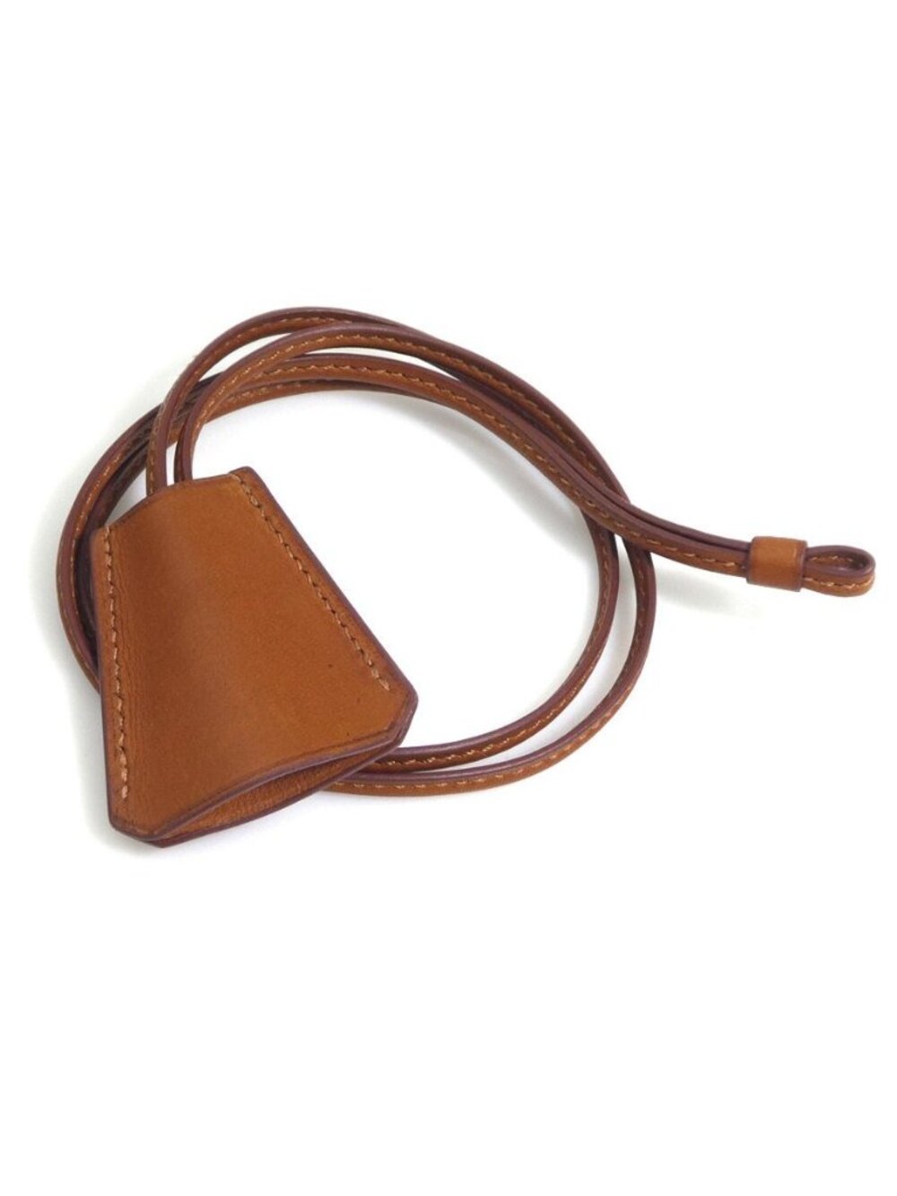 Hermes Clochette Necklace Brown